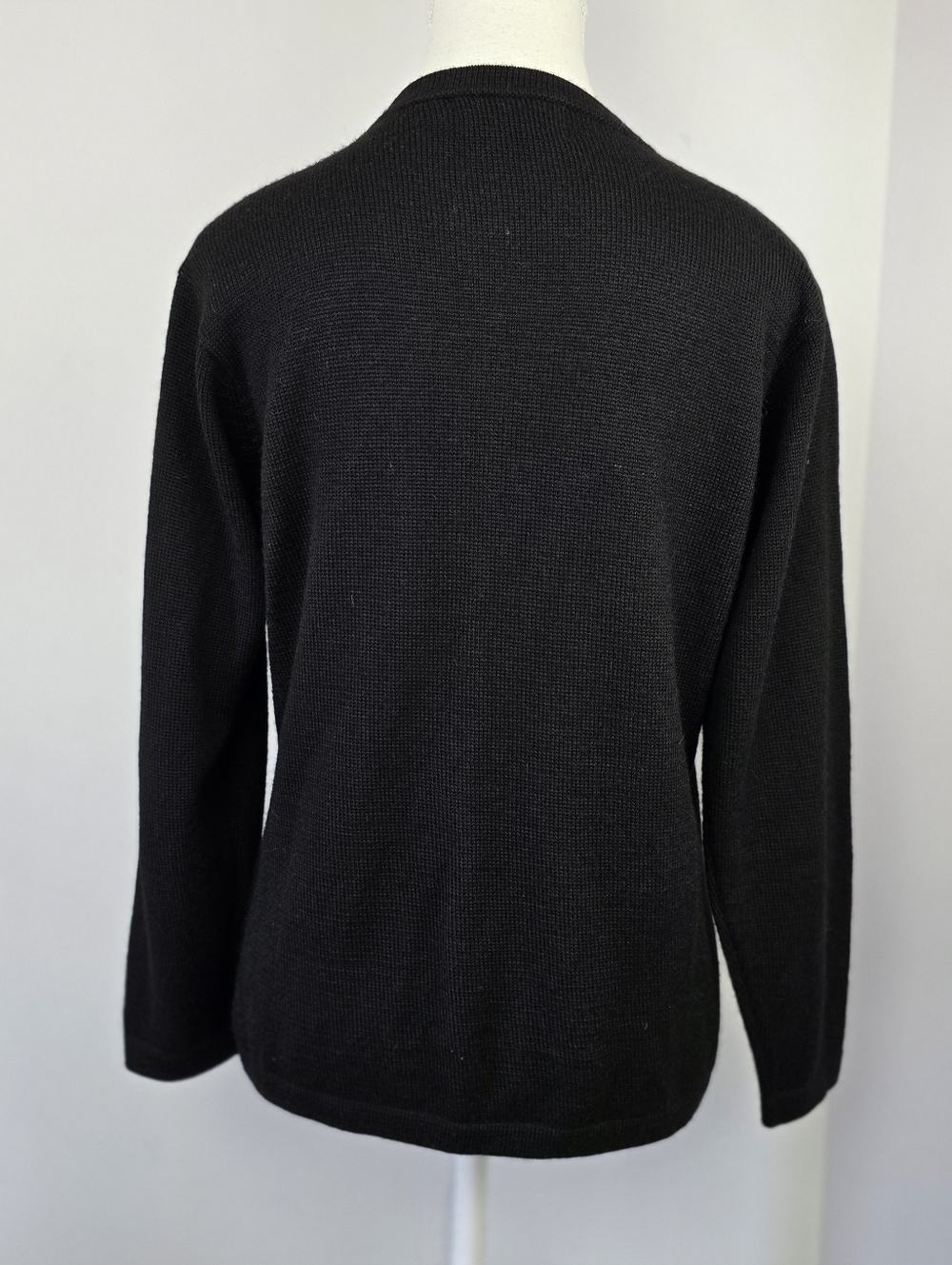 Vintage Sumac Alpaca Cardigan Embroidered Sweater Sz L Cottagecore Coastal - Picture 3 of 4
